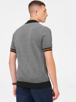 Ben Sherman Sweaters & Knits^All Over Textured Knit Polo - Dark Navy