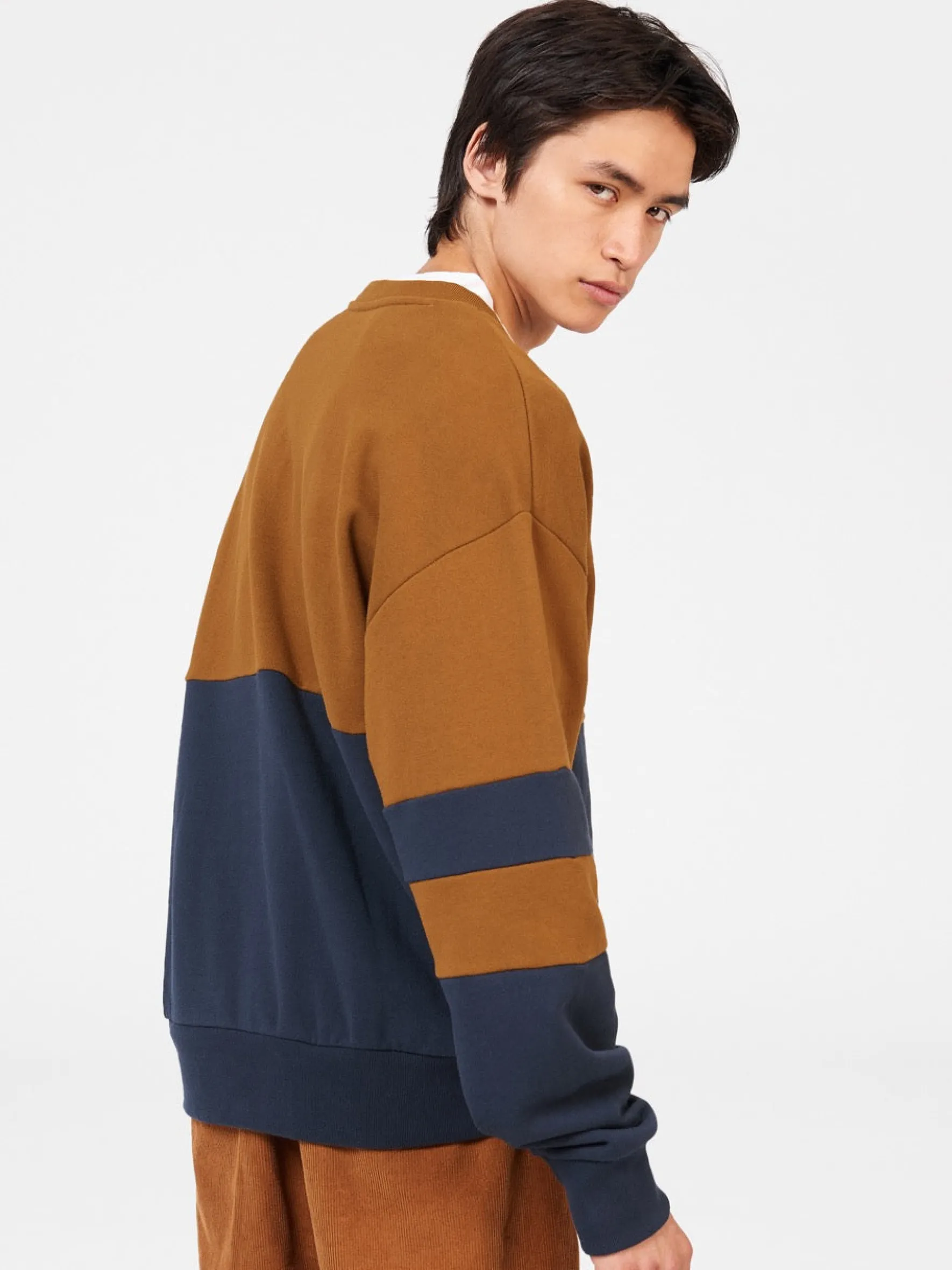 Ben Sherman Sweaters & Knits^B By Colorblock Sweatshirt Dark Navy