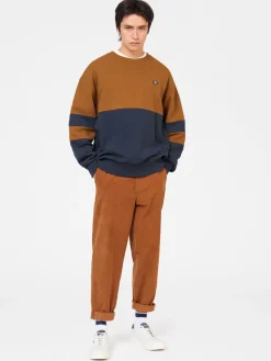 Ben Sherman Sweaters & Knits^B By Colorblock Sweatshirt Dark Navy
