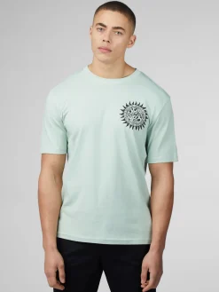 Ben Sherman T-Shirts & Tees^B By Festival Poster Tee - Mint