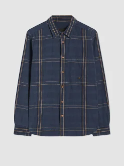 Ben Sherman Shirts^B By Check Shirt Indigo