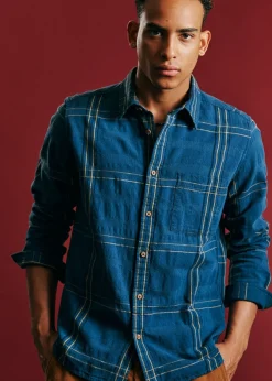 Ben Sherman Shirts^B By Check Shirt Indigo