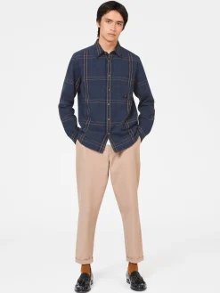 Ben Sherman Shirts^B By Check Shirt Indigo