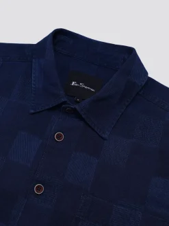 Ben Sherman Shirts^B By Indigo Check Shirt - Dark Navy
