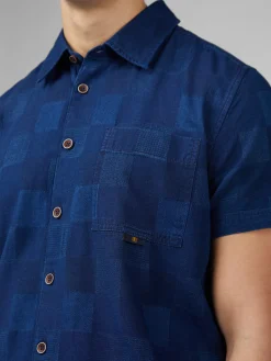 Ben Sherman Shirts^B By Indigo Check Shirt - Dark Navy