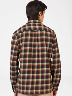 Ben Sherman Shirts^B By Ombre Check Shirt Utility Brown