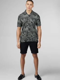 Ben Sherman Shirts^B By Psychedelic Swirl Print - Mint