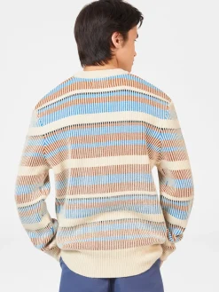 Ben Sherman Sweaters & Knits^B By Stripe Knit Sweater - Ivory