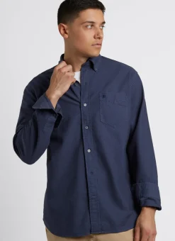 Ben Sherman Shirts^Beatnik Oxford Garment Dye Shirt - Indigo