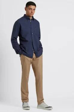 Ben Sherman Shirts^Beatnik Oxford Garment Dye Shirt - Indigo