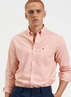 Ben Sherman Shirts^Beatnik Wash Long-Sleeve Shirt - Orange