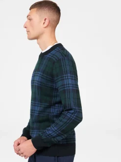 Ben Sherman Sweaters & Knits^watch Check Crewneck Sweater Black