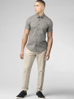 Ben Sherman Shirts^Block Geo Print Shirt - Ink