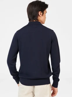 Ben Sherman Sweaters & Knits^Block Stripe Merino Knit Polo - Dark Navy
