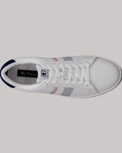 Ben Sherman Shoes^Boxwell Sneaker - White/Navy White/British Navy/Mod Red