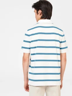 Ben Sherman Sweaters & Knits^Bretton Stripe Rugby Knit Polo Snow White