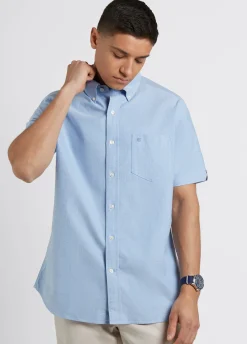 Ben Sherman Shirts^Brighton Oxford Organic Shirt - Pale Blue