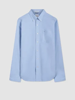 Ben Sherman Shirts^Brighton Oxford Organic Shirt - Pale Blue