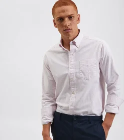 Ben Sherman Shirts^Brighton Oxford Shirt - Pink Bengal Stripe