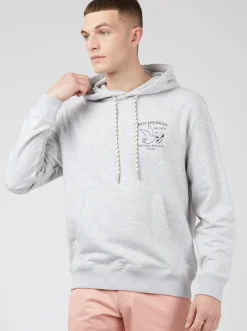 Ben Sherman Sweaters & Knits^Brighton Records Graphic Hoodie - Steel