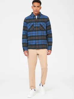 Ben Sherman Shirts^Brushed Ivy Check Overshirt - Riviera Blue
