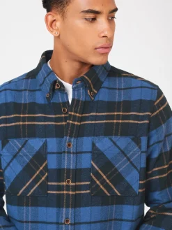 Ben Sherman Shirts^Brushed Ivy Check Overshirt - Riviera Blue