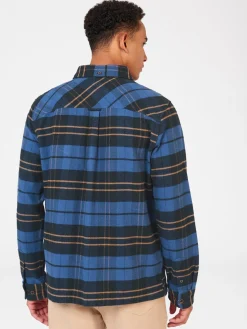 Ben Sherman Shirts^Brushed Ivy Check Overshirt - Riviera Blue