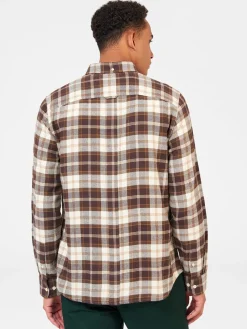Ben Sherman Shirts^Brushed Plain Check Shirt - Chocolate