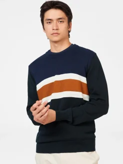 Ben Sherman Sweaters & Knits^Chest Stripe Crewneck Sweater Black