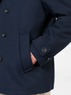 Ben Sherman Outerwear & Jackets^Classic Wool Blend Peacoat Midnight