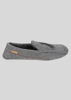 Ben Sherman Shoes^Cliveden House Men's Moccasin Slipper - Grey