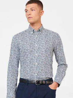 Ben Sherman Shirts^Ditsy Floral Print Long Sleeve Shirt Snow White