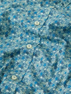 Ben Sherman Shirts^Floral Print Long-Sleeve Shirt - Blue Blue Shadow