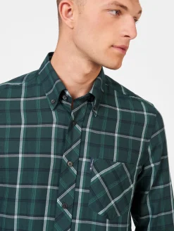 Ben Sherman Shirts^Grid Check Shirt - Fraser Green