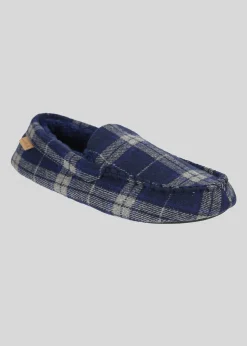 Ben Sherman Shoes^Gritti Palace Men's Check Moccasin Slipper - Navy Navy Check