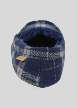 Ben Sherman Shoes^Gritti Palace Men's Check Moccasin Slipper - Navy Navy Check