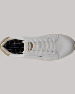 Ben Sherman Shoes^Hampton Sneaker - Whisper White White/Tan/Whisper White
