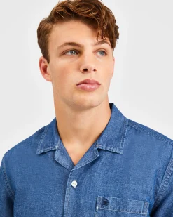 Ben Sherman Shirts^Hastings Garment Dye Chambray Shirt Indigo