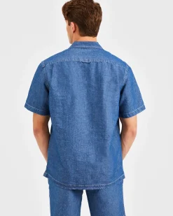 Ben Sherman Shirts^Hastings Garment Dye Chambray Shirt Indigo