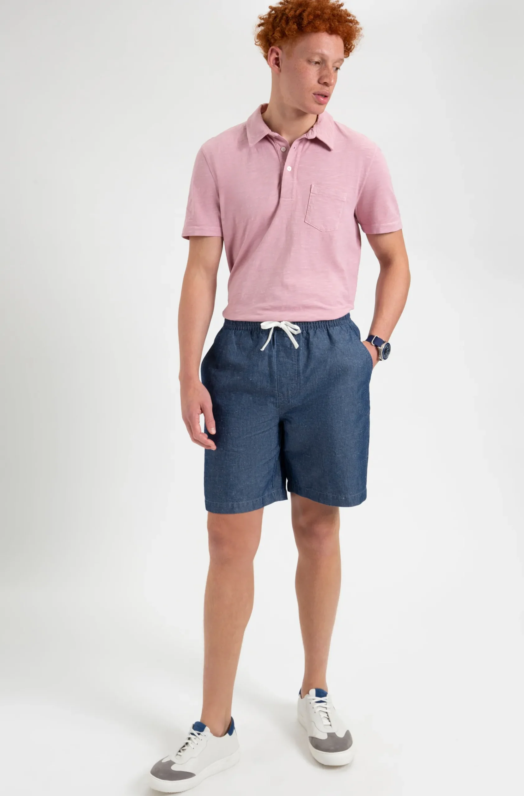 Ben Sherman Pants & Shorts^Hastings Organic Chambray Chino Deck Short Indigo