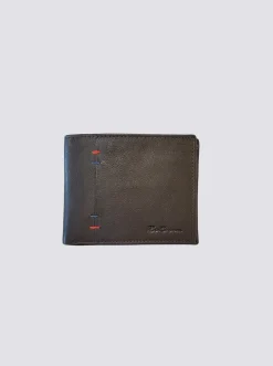 Ben Sherman Accessories^Irvine Bill Fold Leather Wallet - Brown