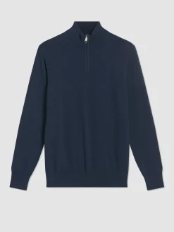 Ben Sherman Sweaters & Knits^Merino Knit Half-Zip Sweater - Dark Navy