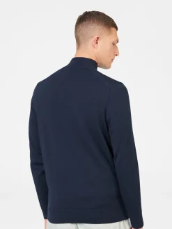 Ben Sherman Sweaters & Knits^Merino Knit Half-Zip Sweater - Dark Navy