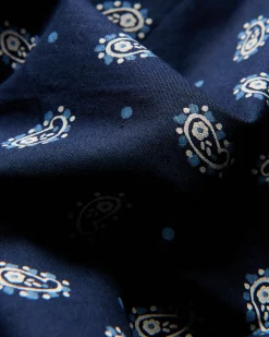 Ben Sherman Shirts^Micro Paisley Print Shirt - Dark Navy