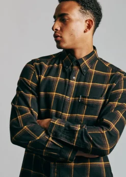 Ben Sherman Shirts^Oversized Brushed Check Shirt - Black
