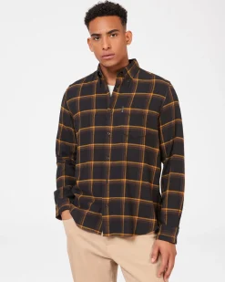 Ben Sherman Shirts^Oversized Brushed Check Shirt - Black
