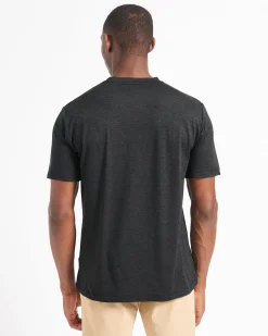 Ben Sherman T-Shirts & Tees^Performance Stretch Marl T-Shirt - Black