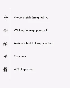 Ben Sherman T-Shirts & Tees^Performance Stretch Marl T-Shirt - Black