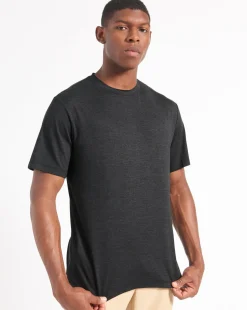 Ben Sherman T-Shirts & Tees^Performance Stretch Marl T-Shirt - Black