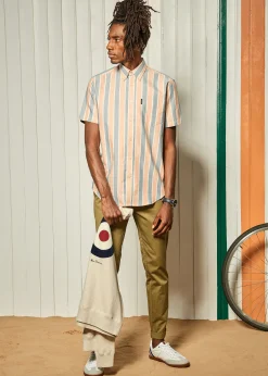 Ben Sherman Pants & Shorts^Poplin Relaxed-Taper Pleated Trouser - Olive
